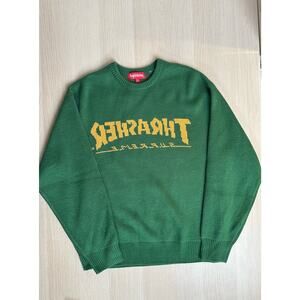 Supreme x Thrasher Sweater Green Size S FW21 - NEW